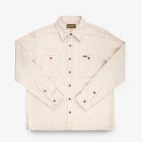 Iron Heart - 13oz Oxford Cloth Work Overshirt in Ivory