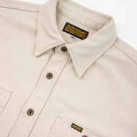 Iron Heart - 13oz Oxford Cloth Work Overshirt in Ivory