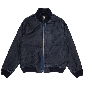 Iron Heart - IHM-47-NAV - 12oz Whipcord Tanker Jacket in Navy
