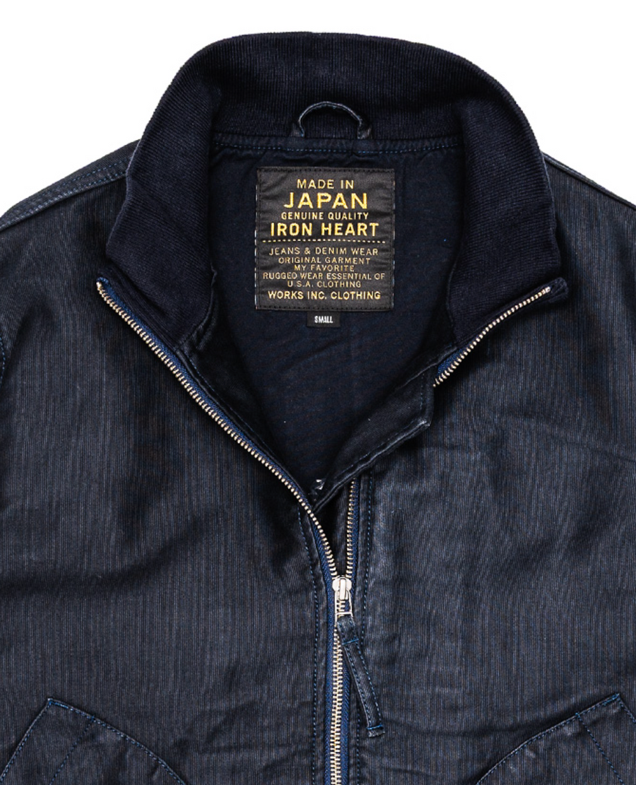 Iron Heart - IHM-47-NAV - 12oz Whipcord Tanker Jacket in Navy