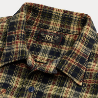 Double RL - Plaid Twill Camp Shirt in Rl 768 Navy Multi