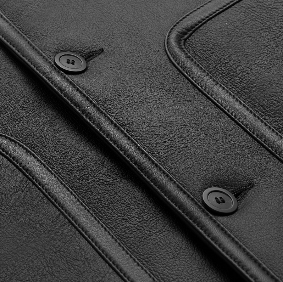 Knickerbocker - Inferno Sheepskin Coat in Black