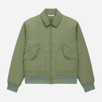 3sixteen - CWU Flight Jacket in Sage Aviator Satin