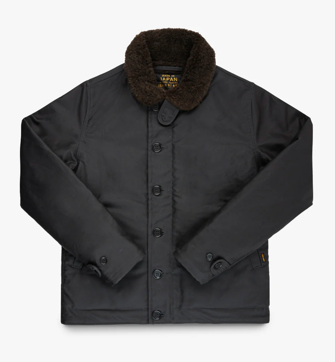 Iron Heart - Oiled Whipcord N1 Deck Jacket - Black