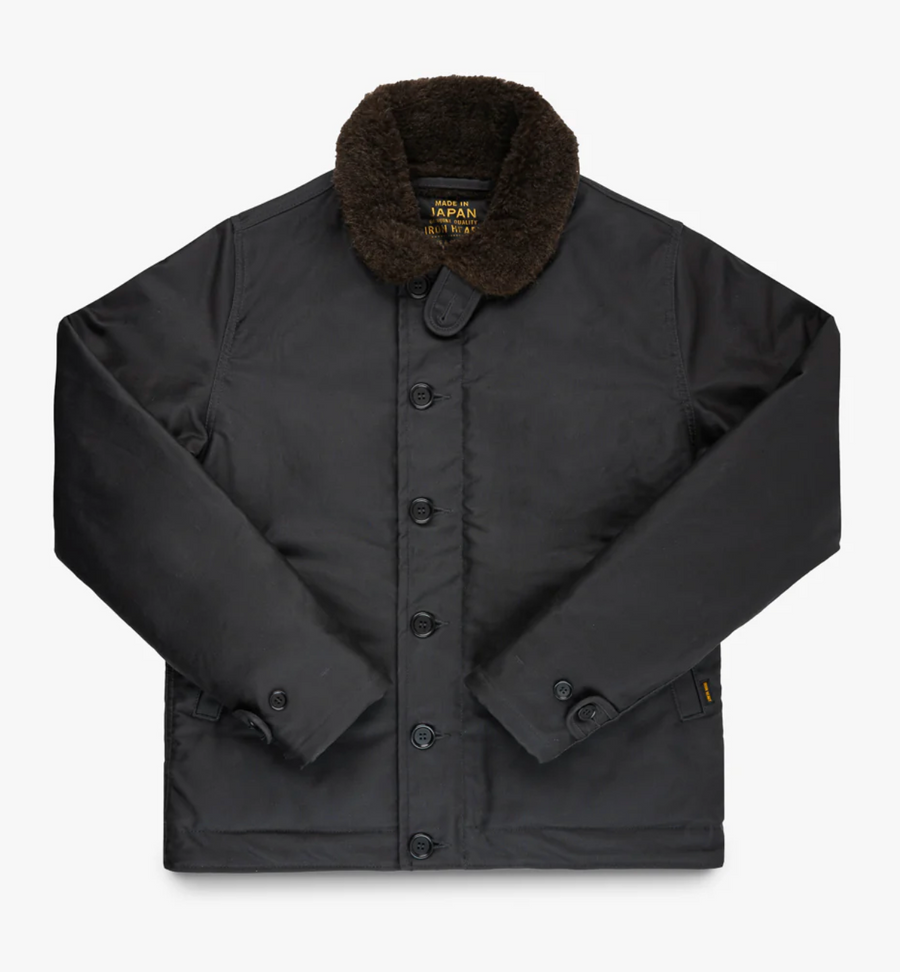 Iron Heart - Oiled Whipcord N1 Deck Jacket - Black