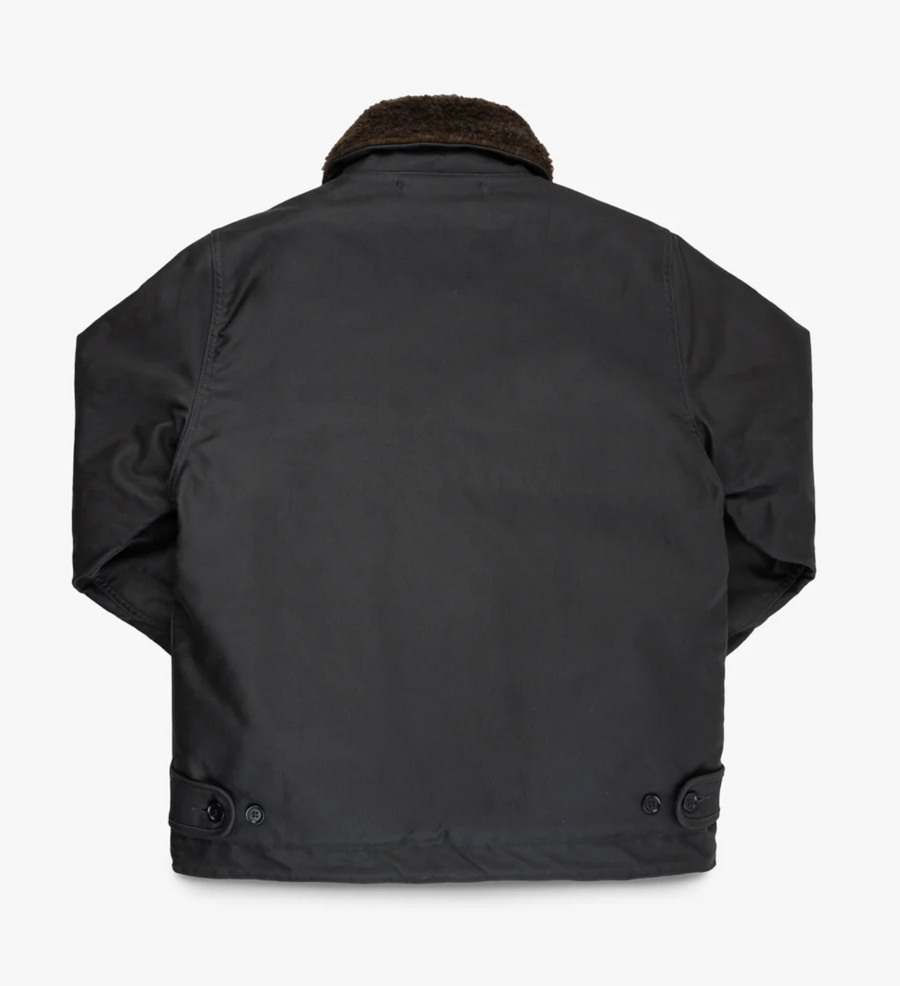 Iron Heart - Oiled Whipcord N1 Deck Jacket - Black