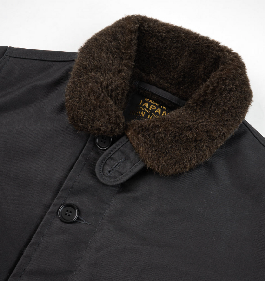 Iron Heart - Oiled Whipcord N1 Deck Jacket - Black