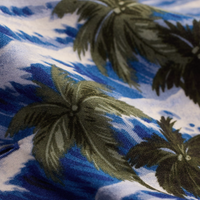 Double RL - Tropical-Print Camp Shirt in Blue Multi