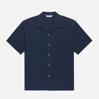 3sixteen - Vacation Shirt in Blue Linen