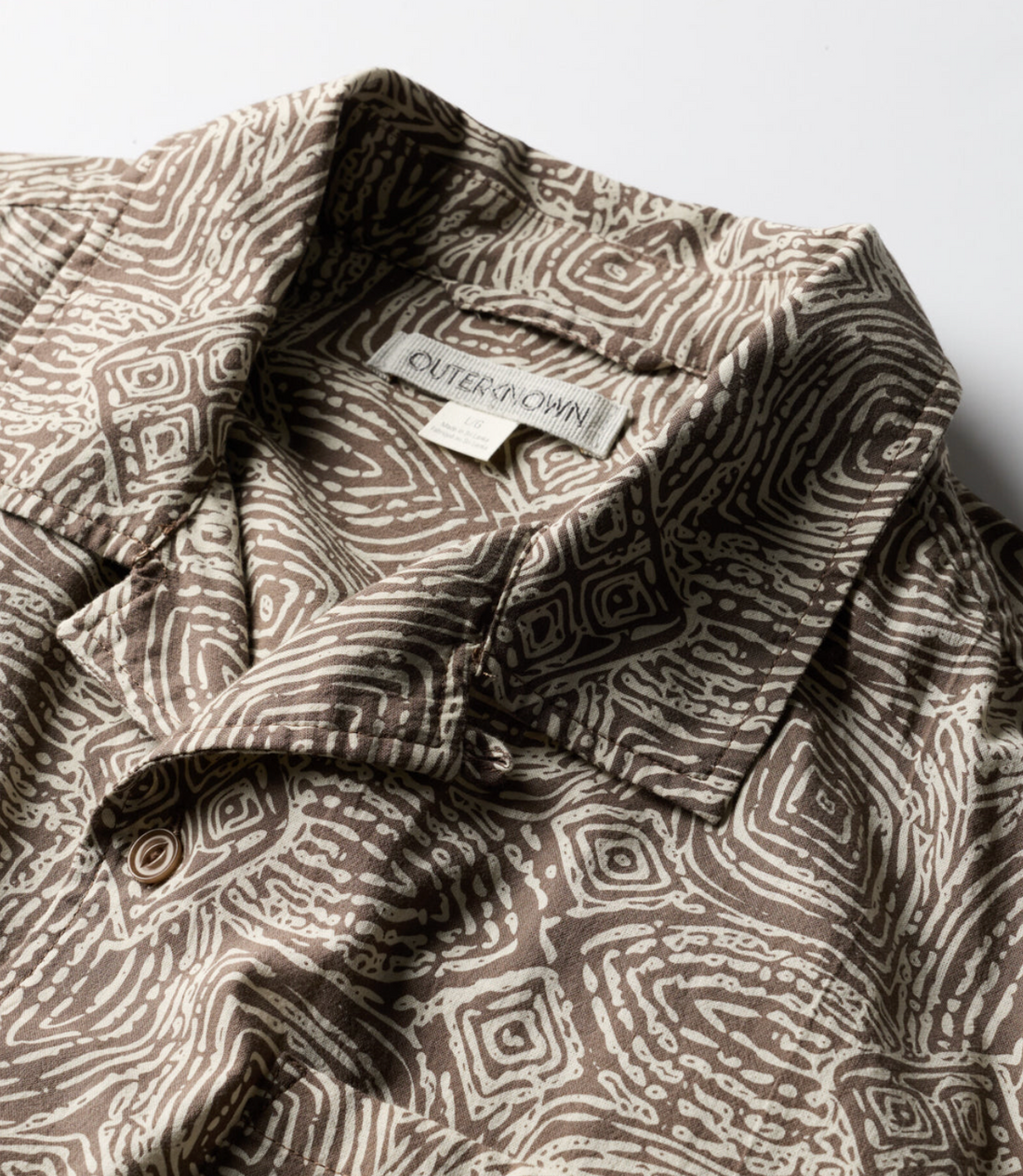Outerknown - The BBQ Shirt in Kelp Bloom Ripples