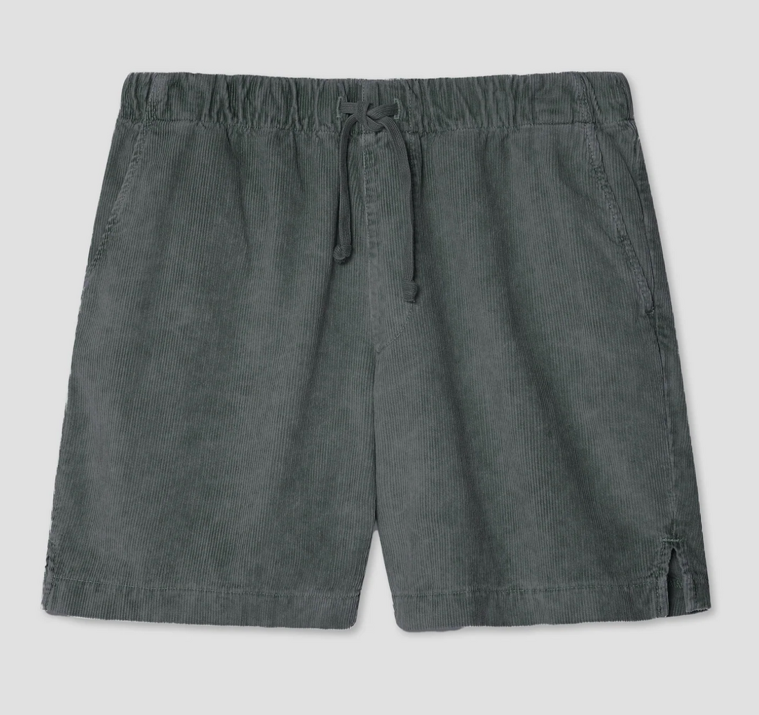 Save Khaki United - Corduroy Easy Short in Petrol