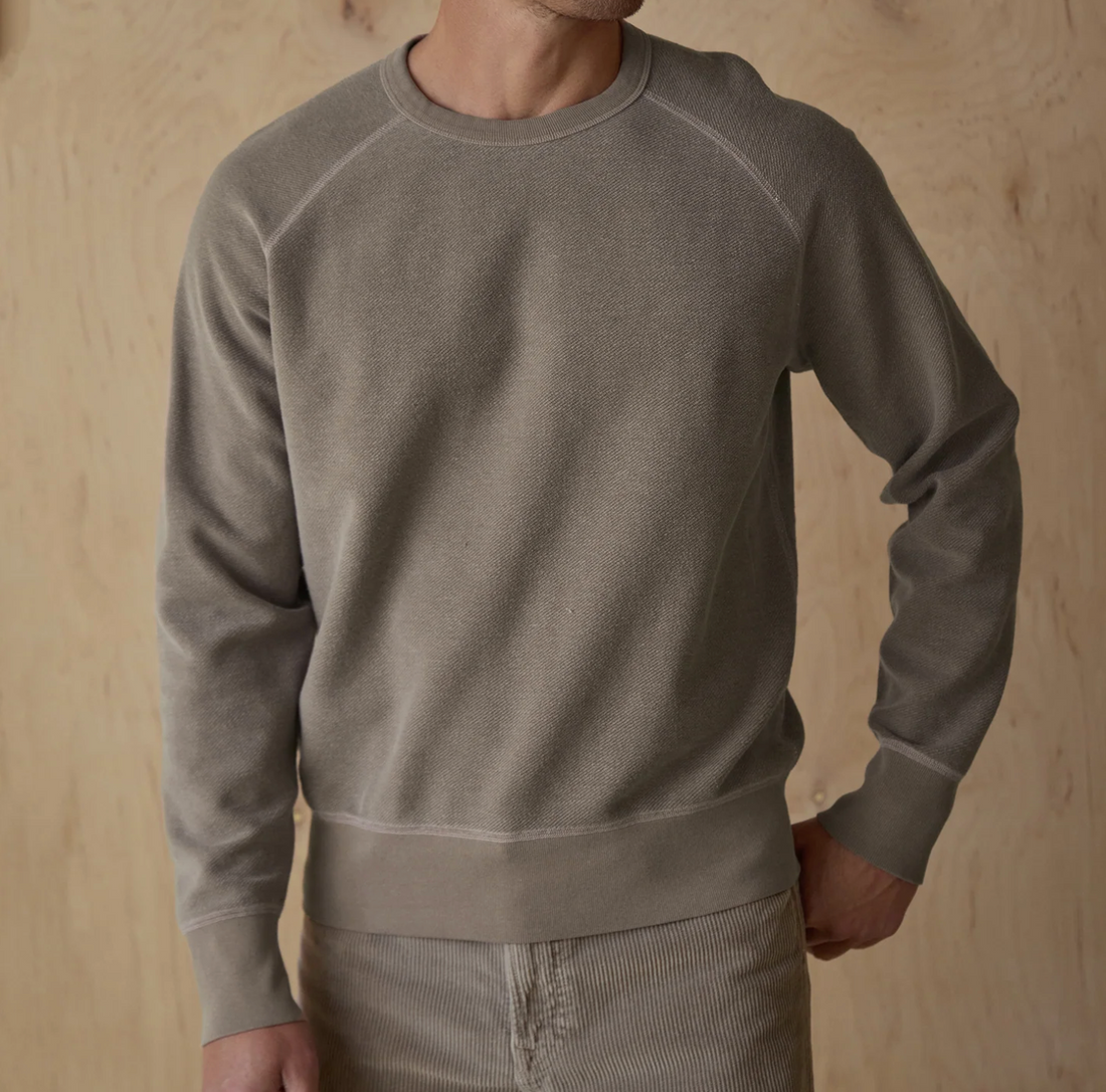 Save Khaki United - American Twill Back Terry Crew Reversible Sweatshirt