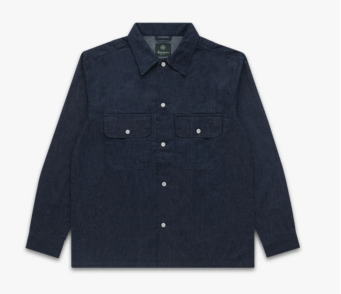 Knickerbocker - Service Denim Shirt in Dark Indigo