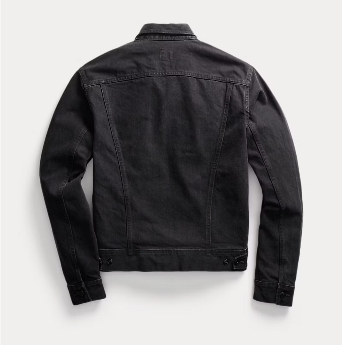 Double RL - Worn In Black Denim Trucker Jacket