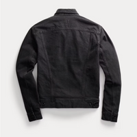 Double RL - Worn In Black Denim Trucker Jacket