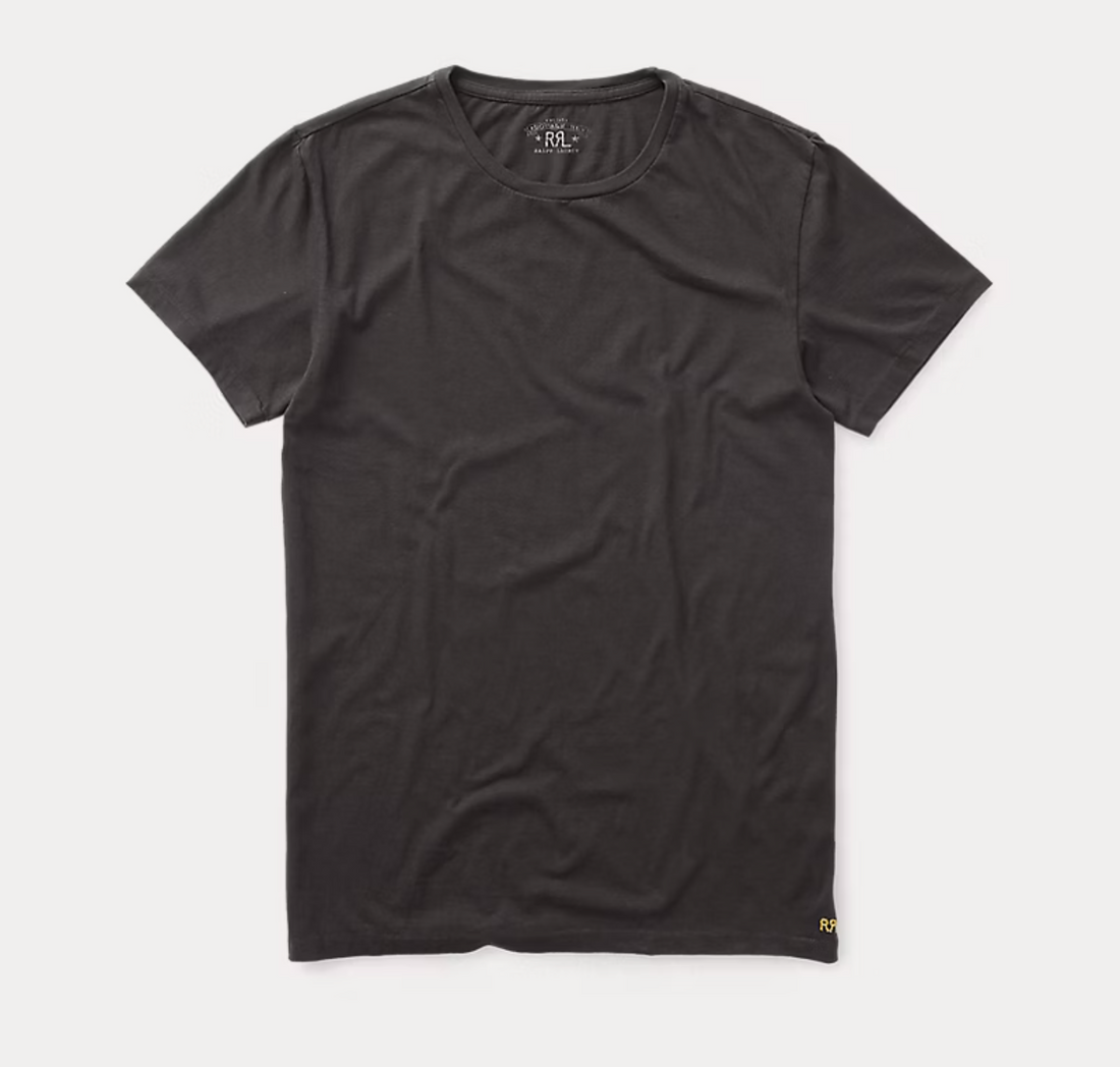 Double RL - Cotton Jersey Crewneck T-Shirt
