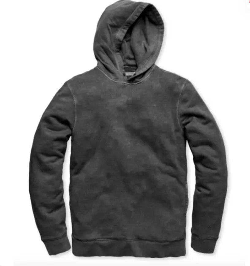 Outerknown - Sur Snap Hoodie in Faded Black