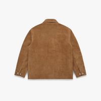 Knickerbocker - Shag-Pile Suede Coat in Earth
