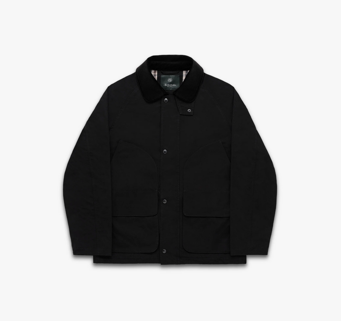 Knickerbocker - Highland Dry-Wax Cotton & Nylon Coat in Black