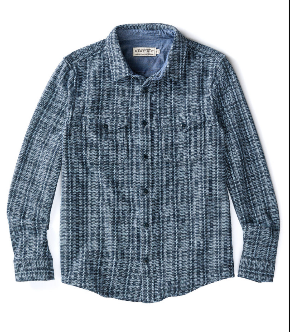 Outerknown - Blanket Shirt in  Indigo Seagravel Plaid