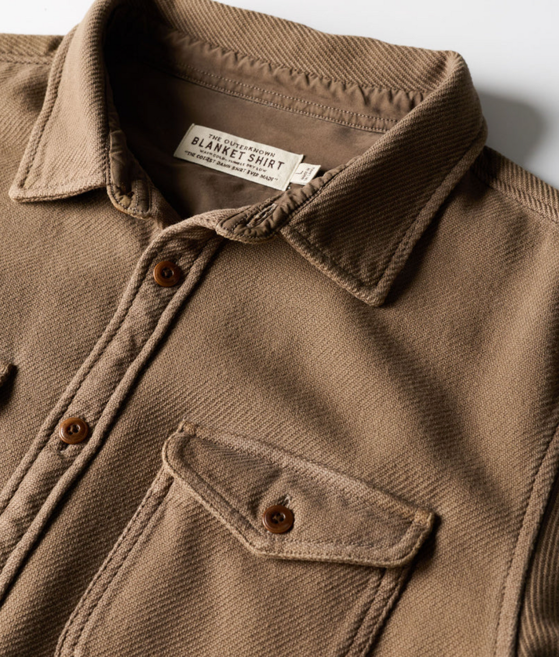 Outerknown - Chroma Blanket Shirt in Kelp Bloom