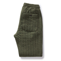 Taylor Stitch -The Après Pant in Heather Fatigue Olive Quilted Jersey