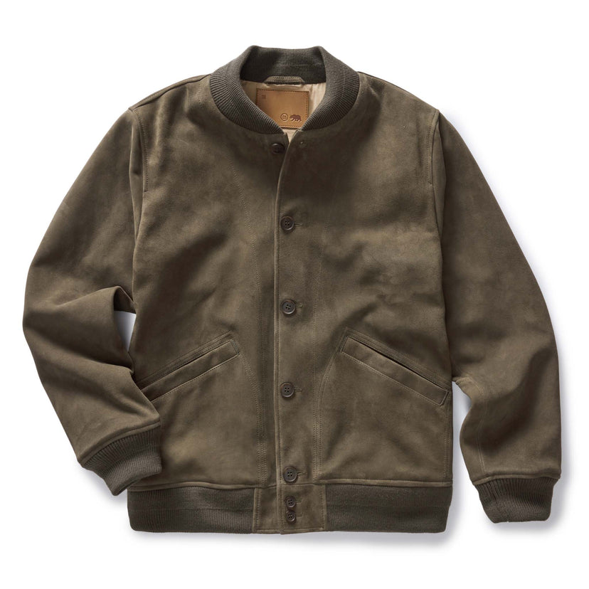 Taylor Stitch - The Bomber Jacket in Army Suede