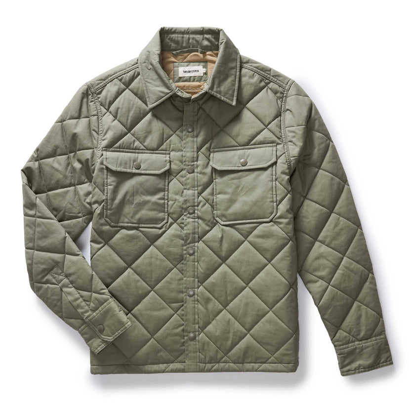 Taylor Stitch - The Miller Shirt Jacket in Smoked Olive Dry Wax