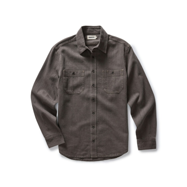 Taylor Stitch - The Utility Shirt in Soil Selvedge Denim