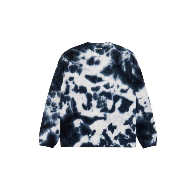 3sixteen - Garment Dyed Knit Long Sleeve Sweater in Ink Blot