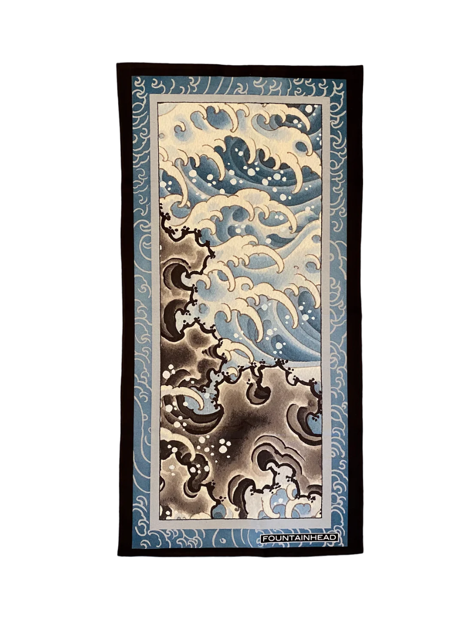 Fountainhead NY - Japanese Waves Beach Towel