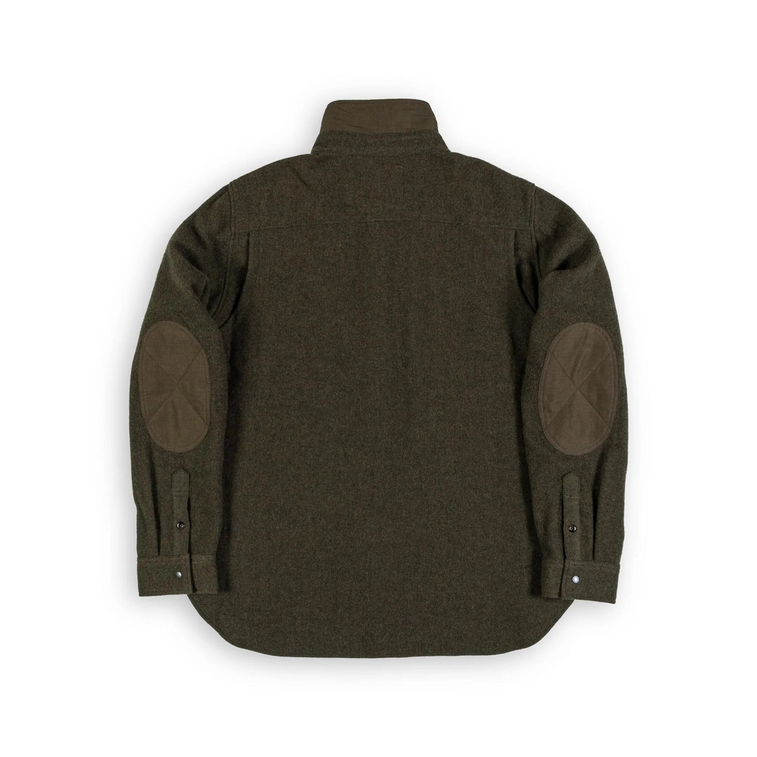 Beringia - Farallon Wool Plaid Shirt in Dark Green