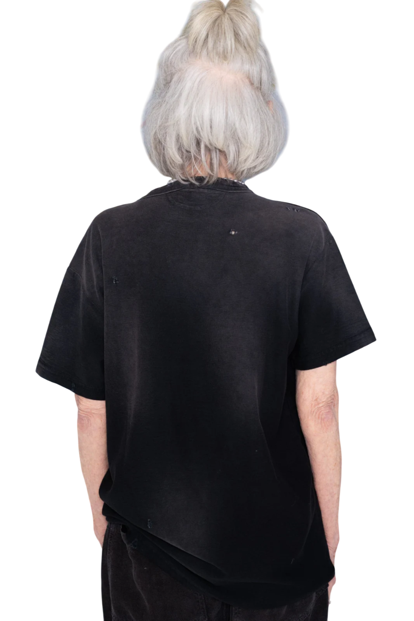 Dr. Collectors - Model T. Destroyed Pocket Organic & Recycled Cotton Sunfaded Smoke Black