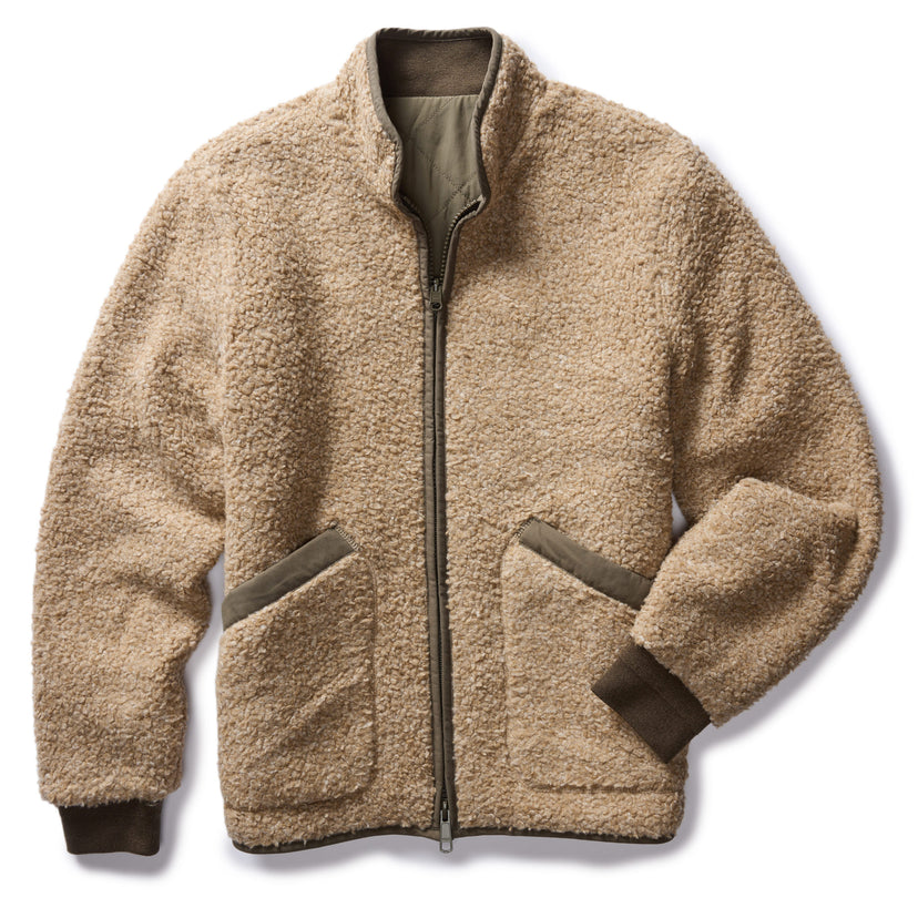 Taylor Stitch - The Carson Jacket in Light Khaki Fleece