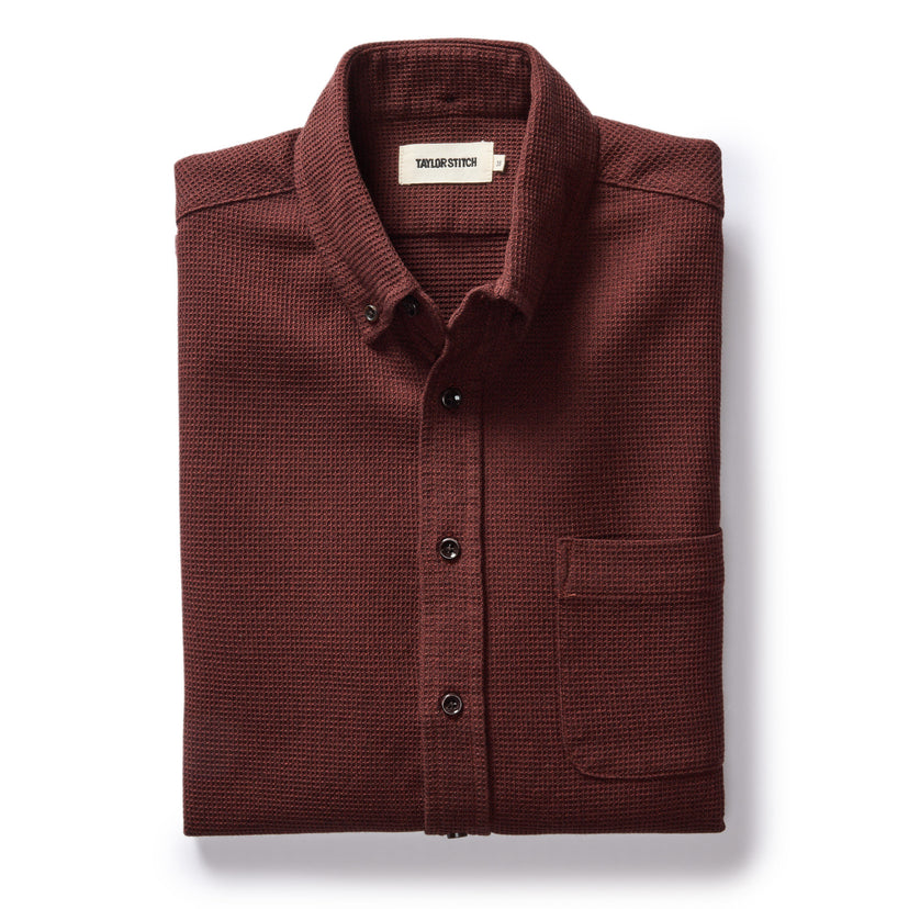 Taylor Stitch - The Jack in Burgundy Waffle