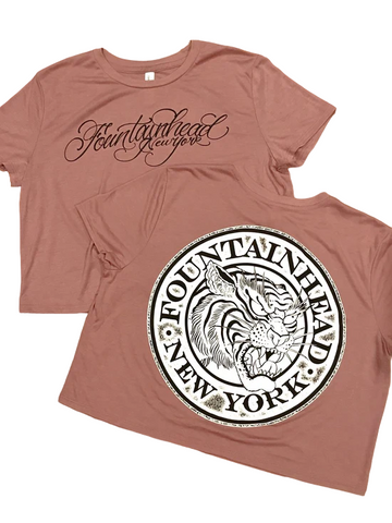Fountainhead NY - Tiger/Monogram Crop Top