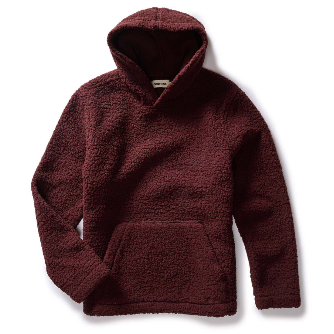 Burgundy sherpa top hoodie