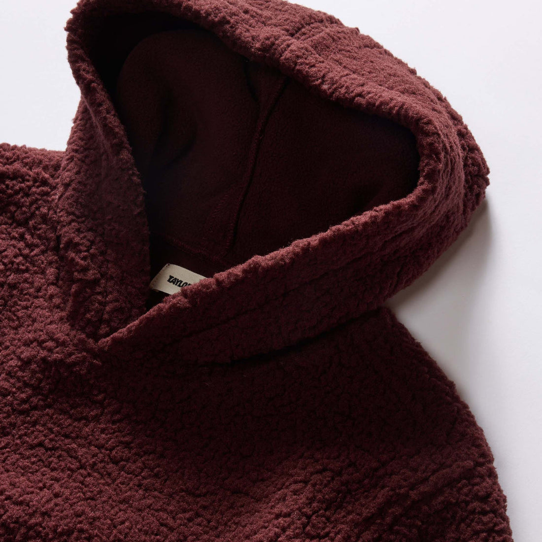 Burgundy best sale sherpa hoodie