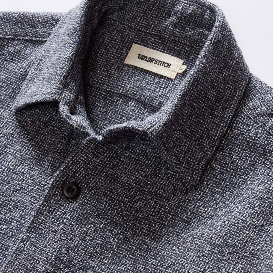 Taylor Stitch - The Point Shirt in Heather Blue Linen Tweed