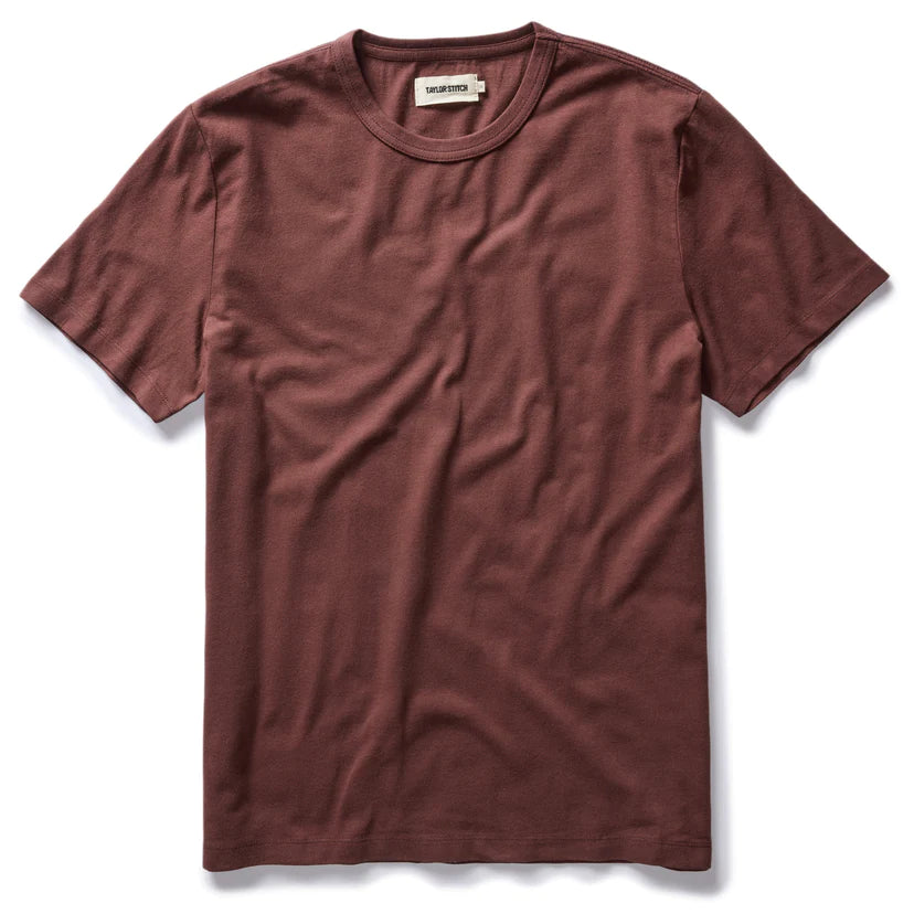 Taylor Stitch - The Organic Cotton Tee in Burgundy
