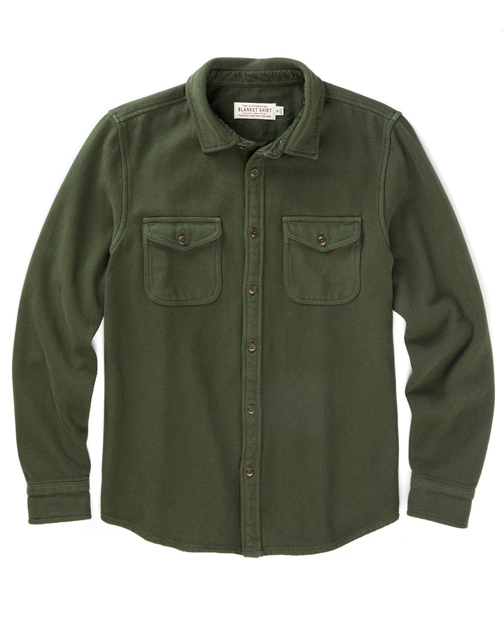 Outerknown - Chroma Blanket Shirt in Black Olive