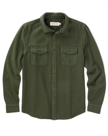 Outerknown - Chroma Blanket Shirt in Black Olive