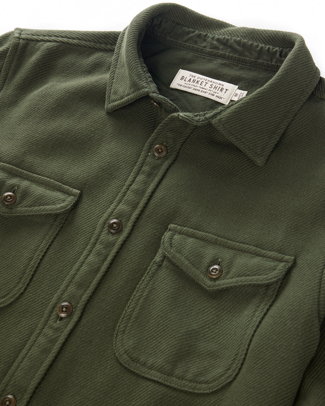 Outerknown - Chroma Blanket Shirt in Black Olive