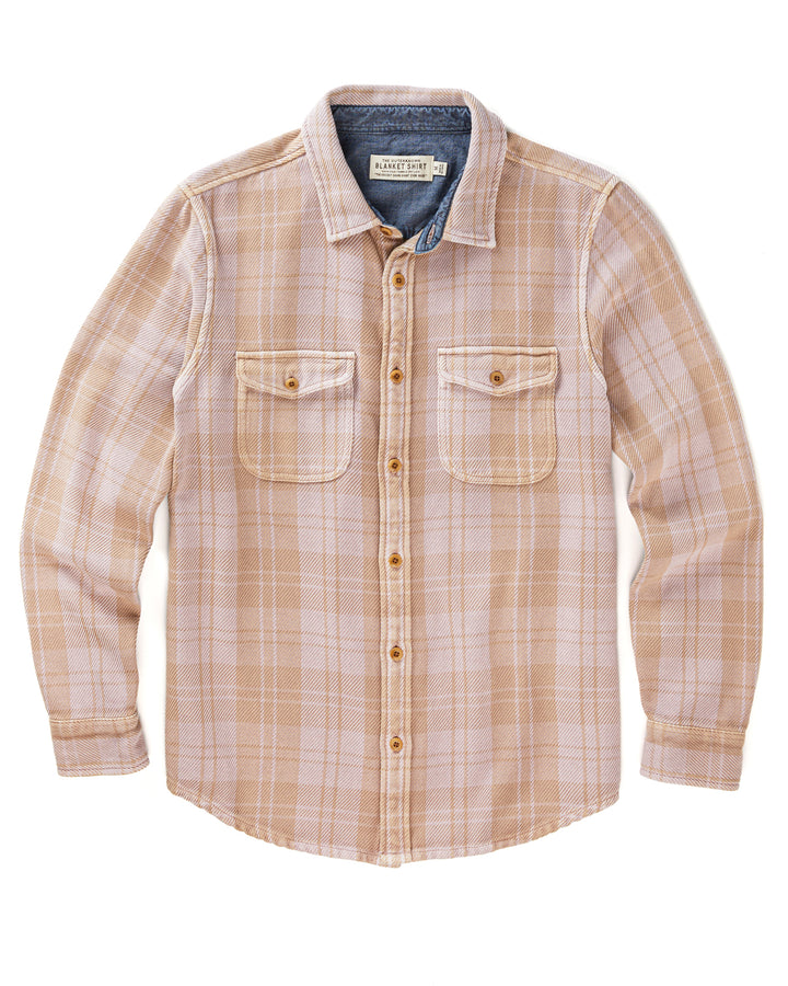 Outerknown - Blanket Shirt in Lilac Haze Latte Boxes