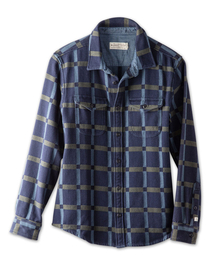 Outerknown - Blanket Shirt - Indigo Sea Bridge Plaid