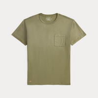 Double RL - Short-sleeve Cotton Jersey Knit Tube Pocket T-sh1rt - Valley Moss
