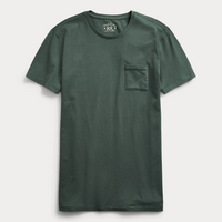 Double RL - Short-Sleeve Garment-Dyed Crewneck T-Shirt W/ Pocket - Green