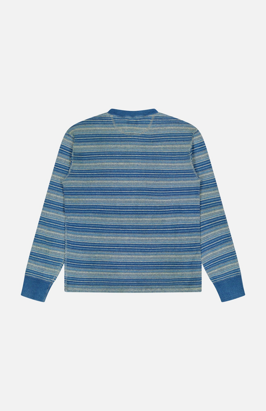 Ralph Lauren - Long-Sleeve Cotton Knit Archie Henley T-shirt - Indigo Multi