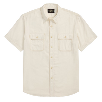 Ralph Lauren - Short-Sleeve Cotton/Linen Blend Printed 3-pocket Sport Shirt - RL-753 Cream/Brown