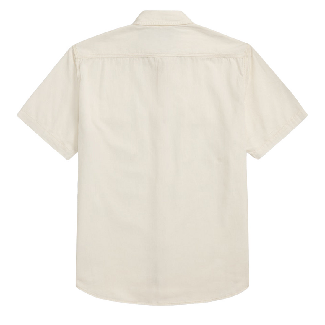 Ralph Lauren - Short-Sleeve Cotton Blend Matlock Sport Shirt - Natural/Off-white